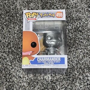 POKEMON Metallic Charmander 25th Anniversary  FUNKO POP GAMES 455